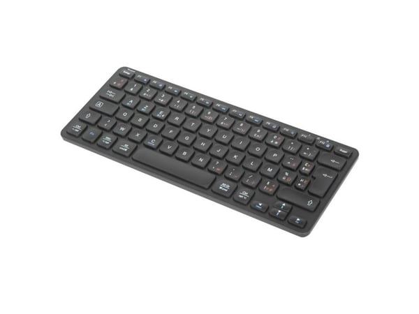 Targus - Tastatur - multi-enhet - compact - bakteriedrepende middel - trådløs - Bluetooth 5.1 - Fransk - svart