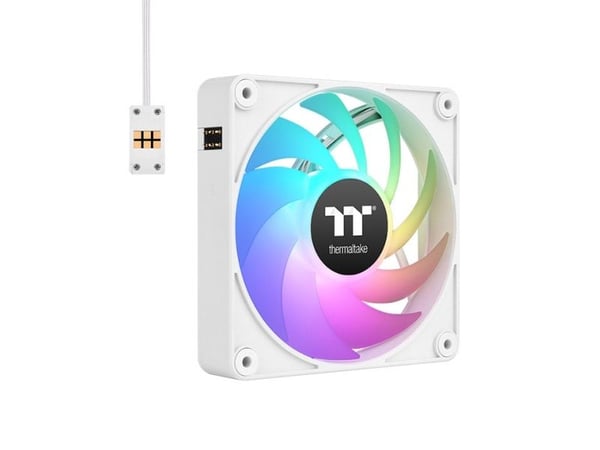 Thermaltake CT120 EX ARGB Sync - Kabinettvifte - 120 mm - hvit (en pakke 3)