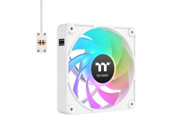 Thermaltake CT120 EX Reverse ARGB Sync - Kabinettvifte - 120 mm - hvit (en pakke 3)