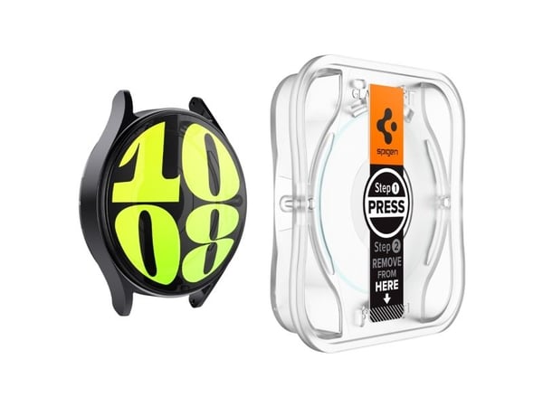 Spigen GLAS.tR EZ Fit, Skärmskydd, Smartwatch, Transparent, Samsung, Galaxy Watch 7 (40mm), Härdat glas