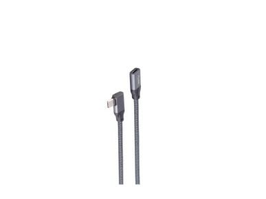 ShiverPeaks SHVP BS13-56010 - USB 3.2 -kaapeli 90° C uros - naaras 0,5 m - Kaapeli - Digitaalinen/Data (BS13-56010)