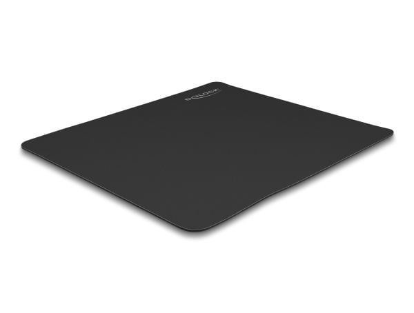 Delock musematte svart 450 x 400 mm "glass" belegg