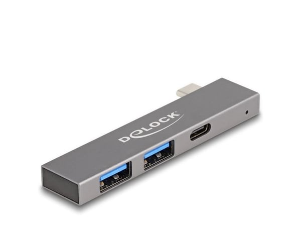 Delock - Hub - slim, 5 Gbps, with USB Type-C - 1 x USB-C + 2 x USB - stasjonær