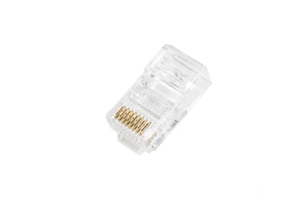 Digitus RJ45-liitin (8P8C) DIGITUS cat.5e suora läpivienti, suojaamaton, AWG 26-24, pakkaus 100 kpl.