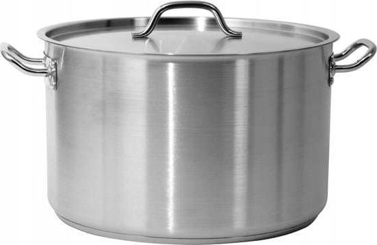Yato høy gryte m/ lokk i rustfritt stål 40x25 31,4L