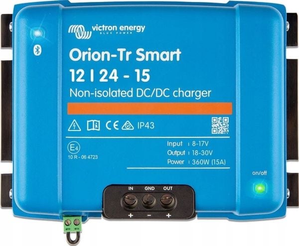 Orion-Tr Smart 12/24-15A ikke-isolert DC-DC-omformer (ch.)