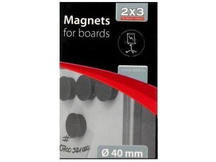 2x3 magneter til tavler 40 mm, 10 stk. (DC1020)