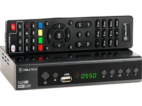 DVB-T/C-vastaanotin Hevc H.265 10bit Cabletech