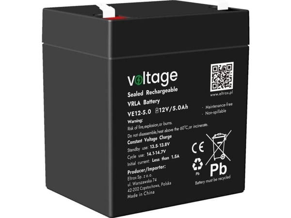 AGM-batteri 12V 5.0Ah VE12-5.0