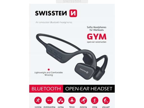 Swissten Bluetooth-øretelefoner Gym Air Conduction
