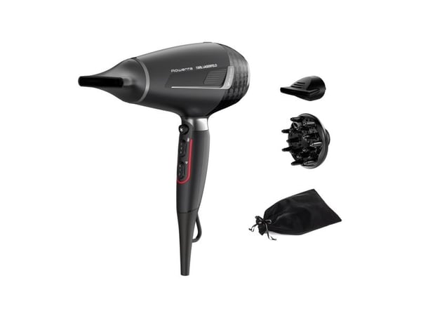 Rowenta x Karl Lagerfeld CV888L K/Pro Stylist Hair Dryer 2200W AC Motor Ionic Shine - Black/Red
