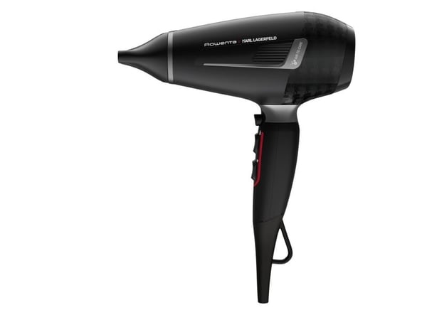 Rowenta x Karl Lagerfeld CV888L K/Pro Stylist Hair Dryer 2200W AC Motor Ionic Shine - Black/Red
