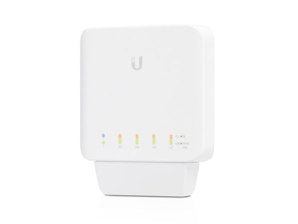 Ubiquiti UniFi Switch USW-FLEX - Switch - Styrt - 4 x 10/100/1000 (PoE) + 1 x 10/100/1000 (PoE++) - veggmonterbar, stangmonterbar - PoE++ (46 W) (e...