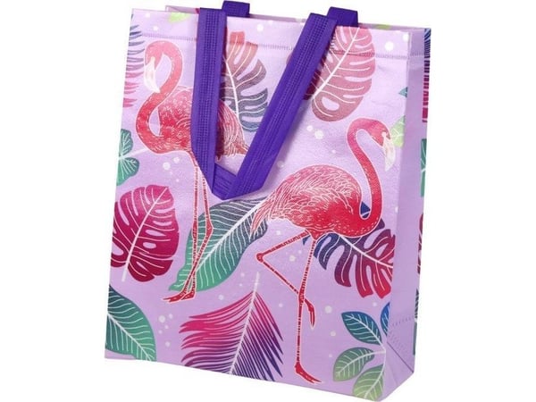LeanToys Flamingos gavepose Lilla 30,5 cm x 24,5 cm x 10 cm