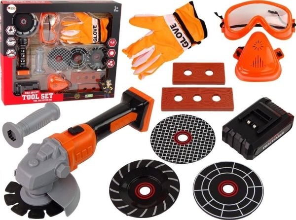 LeanToys slipesett tilbehør batteridrevet