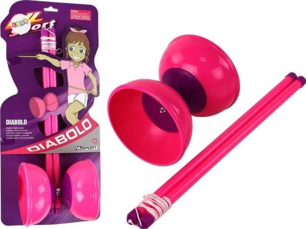 LeanToys rosa diabolo jojo 13,5x11,5 cm