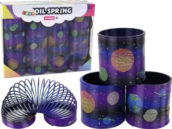 LeanToys ikonisk fjærleke lilla planetmotiv, 6 cm