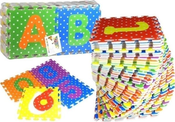 LeanToys skumpuslespill alfabet og tall, 36 deler