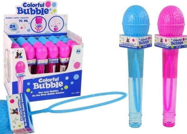 LeanToys såpeboblemikrofon 2 farger 70 ml