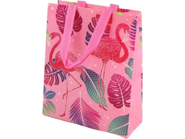 LeanToys Flamingos gavepose Rosa 30,5 cm x 24,5 cm x 10 cm