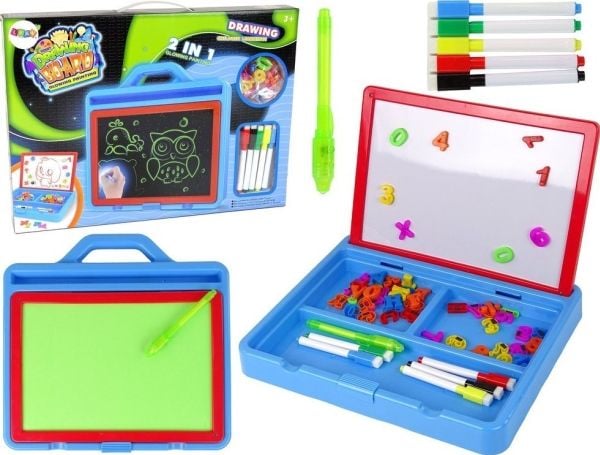 LeanToys Glowing Paint 2in1 magnetisk tegnebrett