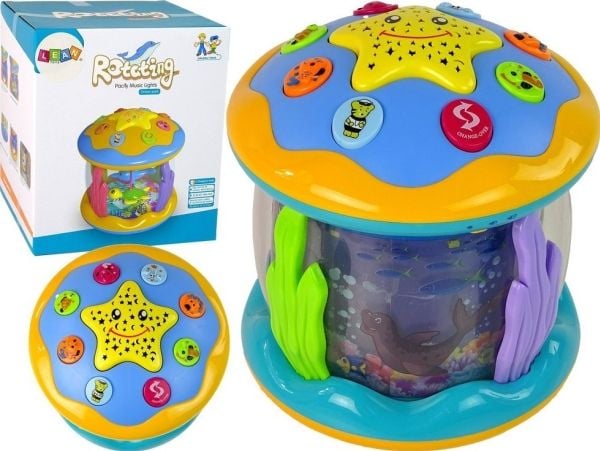 LeanToys flerfunksjons stjerneprojektor, nattlampe – Ocean undervannsverden