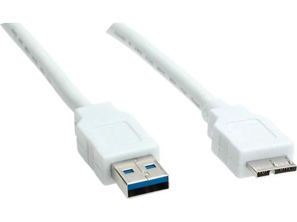 VALUE USB 3.0 A - Micro A 2m, 2 m, USB A, Micro-USB A, USB 3.2 Gen 1 (3.1 Gen 1), Hankjønn/hankjønn, Hvit