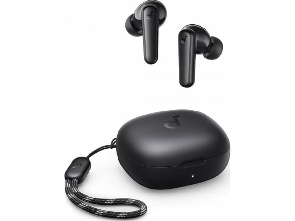 Soundcore r50i - True wireless-hodetelefoner med mikrofon - i øret - Bluetooth - svart