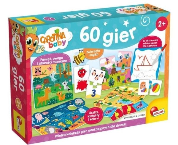 Carotina baby 60 pedagogiske spill for barn 102877 LISCIANI Carotina baby 60 pedagogiske spill for barn 102877 LISCIANI