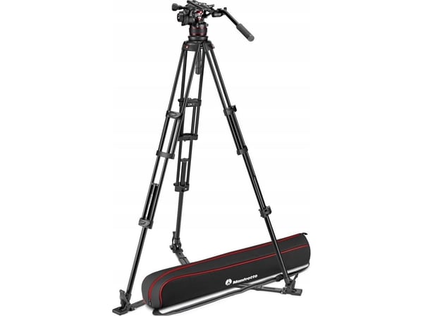 Manfrotto Twin Alu -jalusta, jossa on 612-levityspää