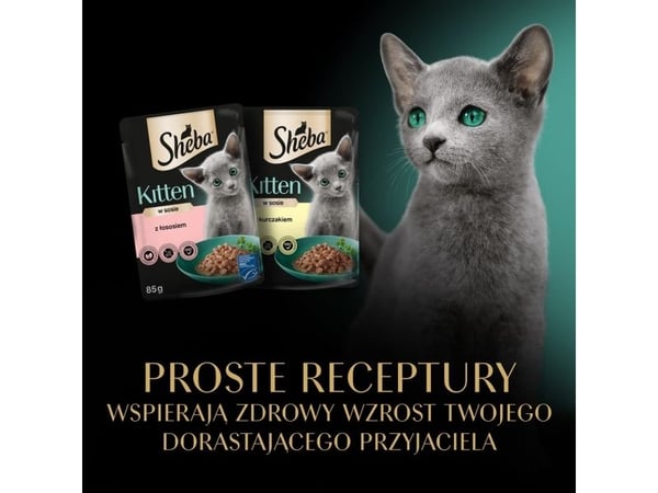 Sheba våtfoder kattungar, smakmix i sås 85 g x 40 st