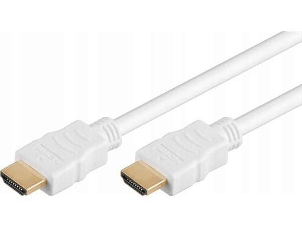 Goobay 61024, 10 m, HDMI Type A (Standard), HDMI Type A (Standard), 10,2 Gbit/sek., Hvid