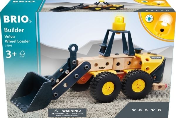 BRIO 34598 Rakennuttaja Volvo gummiged