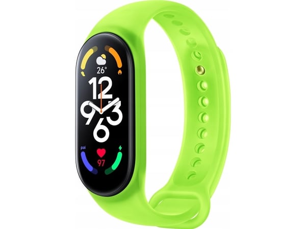 Xiaomi - Håndrem for aktivitetssporer - 160 - 224 mm - neongrønt - for Xiaomi Smart Band 7; Xiaomi Mi Band 7, Smart Band 7