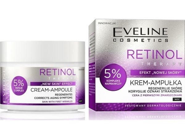 Eveline Retinol Therapy Creme-ampulli korjauskompleksilla 50 ml