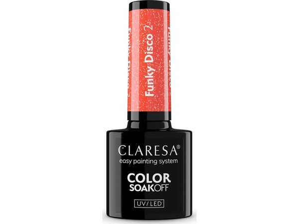 CLARESA_Soak Off UV/LED Funky Disco Hybrid Varnish 2 5g