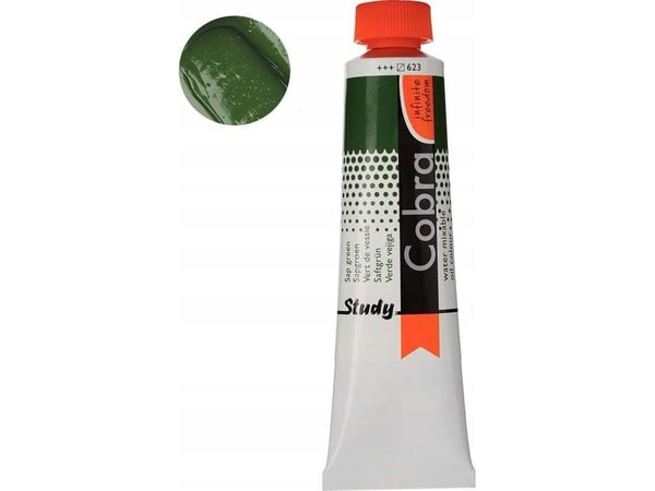 Cobra Study Water Mixable oljemaling tube 623 Sap Green
