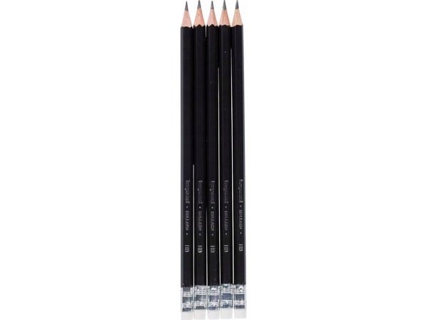 Bruynzeel Teens Graphite Pencil HB + Eraser tip Blister 5