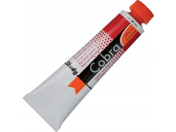 Cobra Study vannblandbar oljemaling, tube Pyrrole Red Deep 345