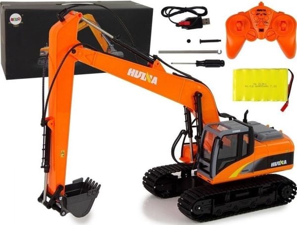 LeanToys profesjonell beltegående gravemaskin R/C 1:14