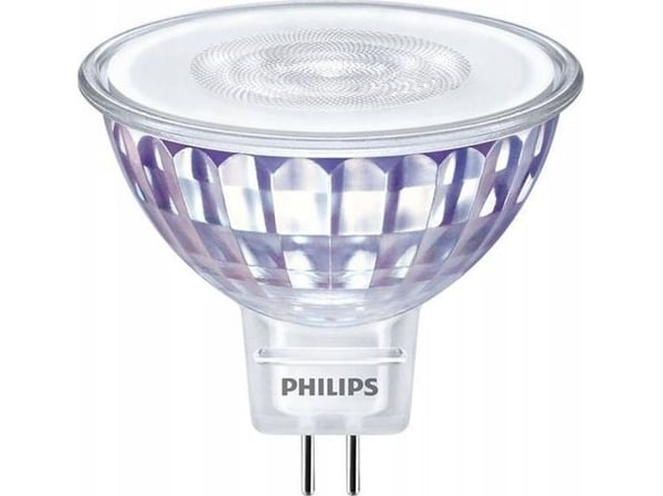 Philips MASTER LEDspot VLE D - LED-pære for søkelys - form: MR16 - GU5.3 - 7.5 W (ekvivalent 50 W) - klasse F - hvitt lys - 3000 K
