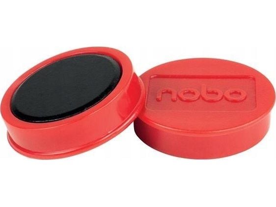 Nobo Whiteboard magneter 38 mm, styrke 2,5 kg, pakke med 10 stk., Whiteboard-magnet, Rød, 38 mm, 20 mm, 38 mm, 190 mm