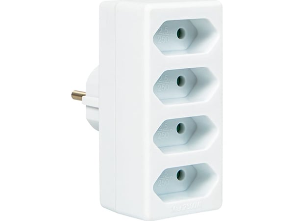 Blås 98-604# R-4 pr 4gn splitter uten jording, flat