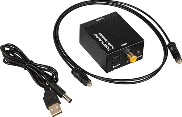 AV-sovitin Blow 91-201# Optinen toslink-dac 2xrca-muunnin 2xrca-muuntimeen