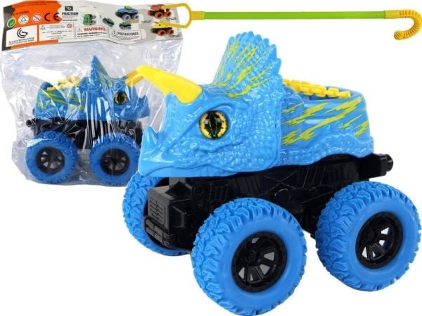 LeanToys terrengkjøretøy Triceratops gummihjul blå