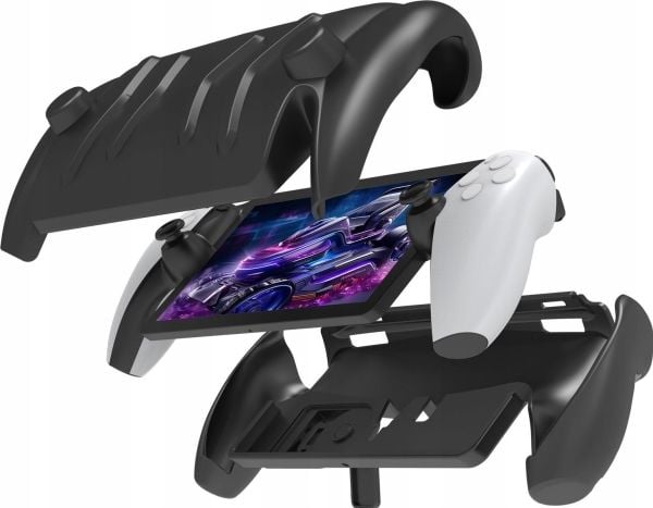 JYS Case Etui Case 2in1 edessä takana Ps Portal Playstation konsoli / P5188 / musta
