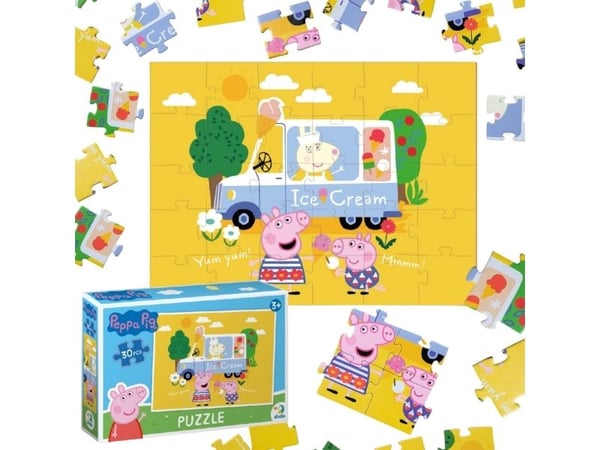 Dodo PUZZLE SWINKA PEPPA 30 deler søt eventyrgave for småbarn puslespill