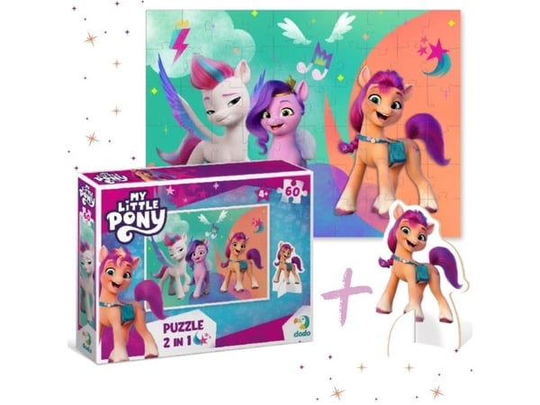 Dodo PUZZLE My Little Pony Z figur hest puslespill 60 deler for barn