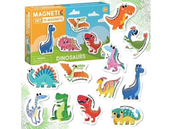 Dodo MAGNESAURUKSET DINOSAURUKSET 15 ELEMENTIT VÄRI MAGNES IE:ssä