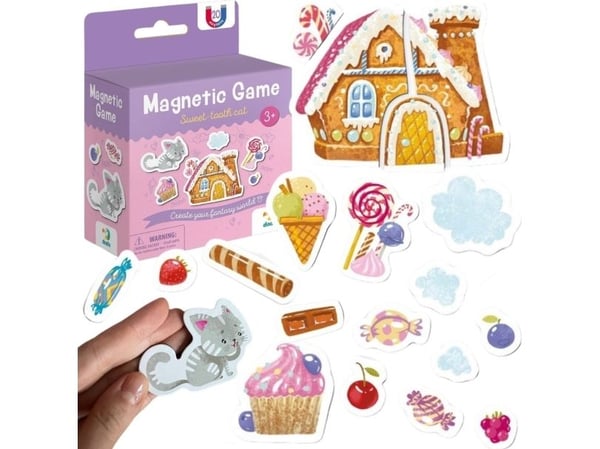Dodo MAGNETISK SPILL "SWEET CAT" 20 ELEMENTER AV SØTE MAGNETER